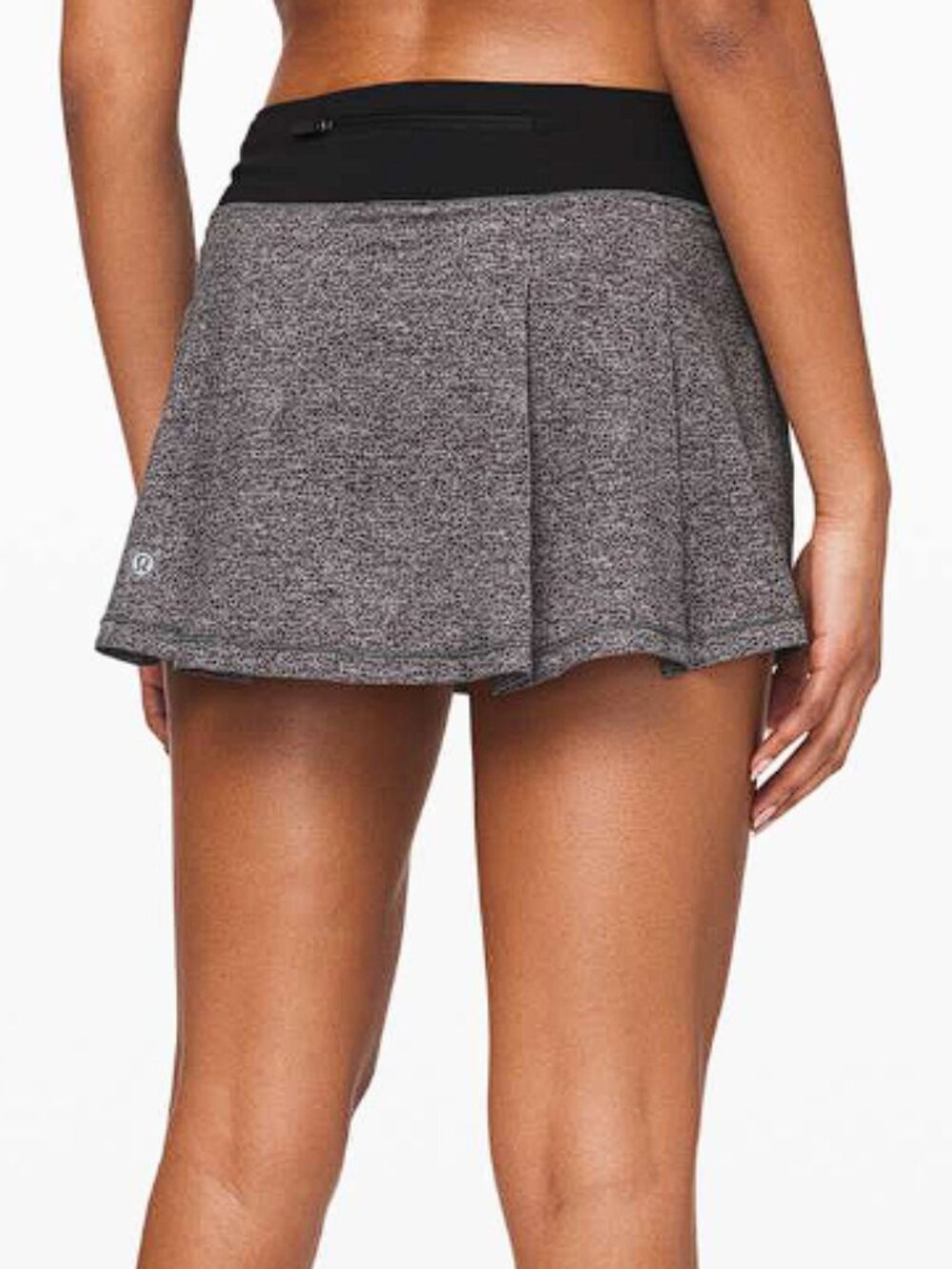 Lululemon Pace Rival Skirt (Regular) Grey and Black (6) EUC